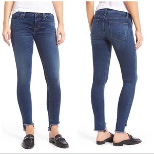 Hudson "Colette" step-hem skinny jeans